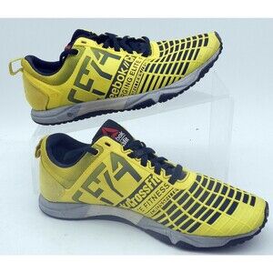 Reebok CrossFit Nano 4.0 Solar Yellow Black Training Shoe Men 5 Women 6.5 M45383